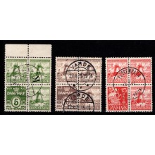 Dybbøl Mølle - Fireblokke - komplet sæt - Stemplet.